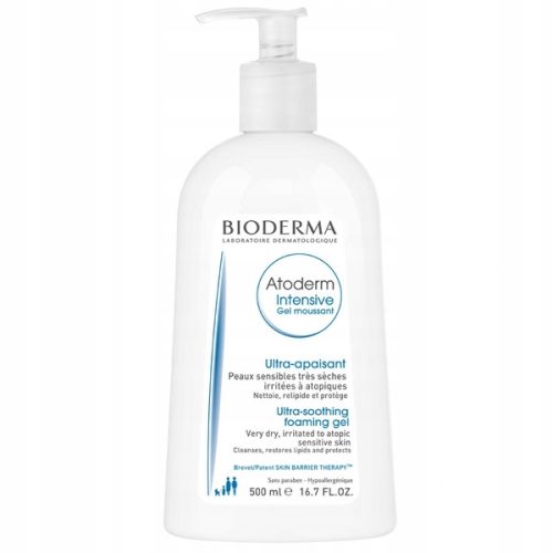 Bioderma Atoderm Intensive Gel Moussant - Sanfter Reinigungsgel für sehr trockene Haut, 500 ml