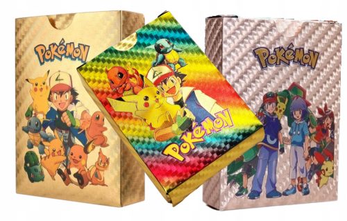  POKEMON PIKACHU KARTEN 3in1 165 STÜCK GESCHENKSET GOLD SCHWARZ REGENBOGEN