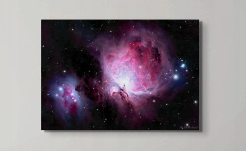 Bilder an der Wand Weltraummalerei Orionnebel auf Metall