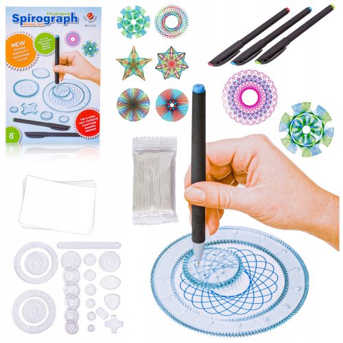  SPIROGRAF Kreatives Zeichenset, Vorlagen, Stifte, Blätter, Marker