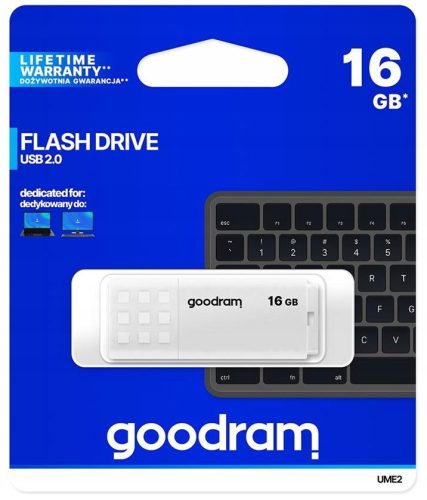  GOODRAM UME2-0160W0R11 Pendrive 16 GB USB 2.0 weiß