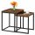  LoftInspired Praven quadratischer Couchtisch 50 x 50 x 50,5 cm gealterte Eiche