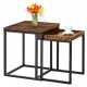  LoftInspired Praven quadratischer Couchtisch 50 x 50 x 50,5 cm gealterte Eiche