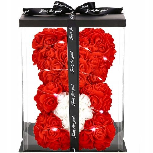 Rote Teddybär-Rose, 25 cm, Blumengeschenk