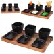 Salatschüsseln und -platten Keramikschalen für Snacks, Saucen, Dips, Vorspeisen, 7-teiliges Serviertablett
