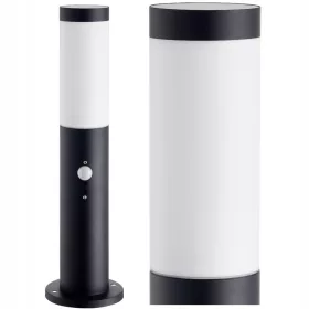  Runder SuperLED E27-Lichtmast, 45 cm, schwarz