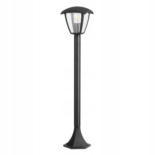  Quadratischer Lichtmast Polux E27 87 cm schwarz