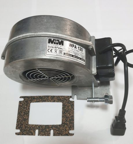 Gebläse, Zentralheizungskesselventilator WPA 120 K, Klappe, Stopfen, Dichtung