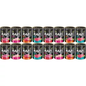  Rafi Cat Katzenfutter 400g, Geschmacksmischung, 16 Stück