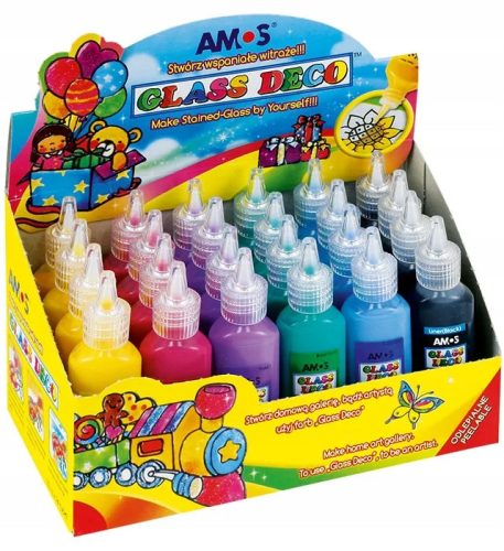  Amos Glasfarben 24 Stk. x 22 ml