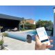 Offener rechteckiger Pool Solar Design 700 x 300 cm