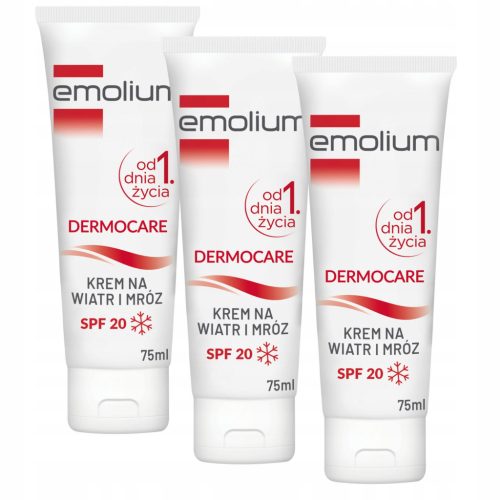 EMOLIUM DERMO CARE - Wind- und Frostschutzcreme SPF 20 für Kinder und Erwachsene, 75ml