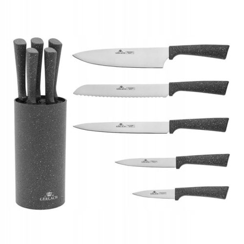 Küchenmesser-Sets Messerset im Gerlach Smart Granit Block, 5-tlg.