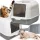  Geschlossene Katzentoilette von Care Life, 51 cm x 36 cm x 34 cm