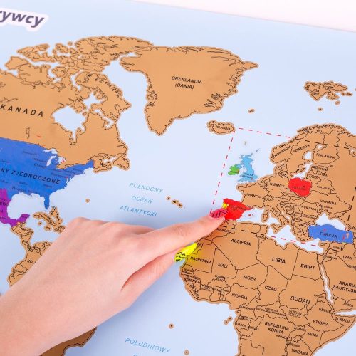 Coole, lustige Gadgets Explorer's Map World Rubbelkarte, Geschenk für Reisende