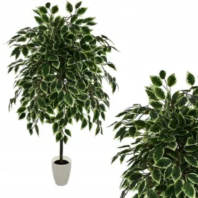    KÜNSTLICHE BAUMBLUMEN FICUS BENJAMIN BLUMENTOPF FÜR DAS WOHNZIMMER KÜNSTLICHE BLÄTTER 130
