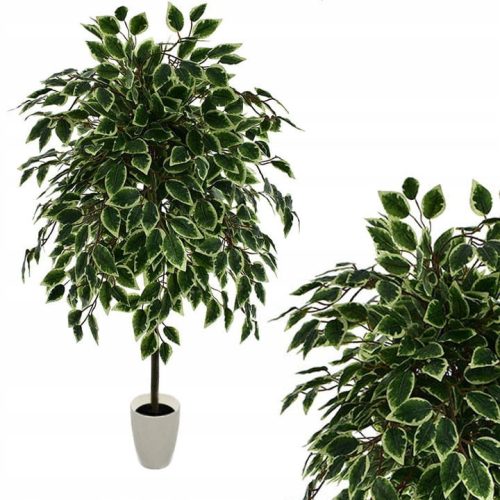  KÜNSTLICHE BAUMBLUMEN FICUS BENJAMIN BLUMENTOPF FÜR DAS WOHNZIMMER KÜNSTLICHE BLÄTTER 130