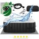 Whirlpool, Garten-Whirlpool Quadratischer aufblasbarer Hydromassage-Pool Uniprodo 600 l