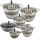  Zilner Premium Topfset, Edelstahl, 12-tlg.