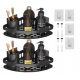 Badezimmerregale SET MIT 2 HALBRUNDEN ECKBAD-REGALEN AUS METALL FÜR DIE DUSCHE, SCHWARZ