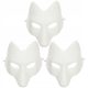 3 Stück Maskerade Blankomaske Fuchsmaske Kostüm