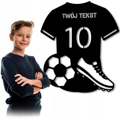  Durchbrochene Malerei, Wanddekoration, Fußballspieler-T-Shirt mit Namen, Raumdekoration