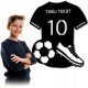  Durchbrochene Malerei, Wanddekoration, Fußballspieler-T-Shirt mit Namen, Raumdekoration
