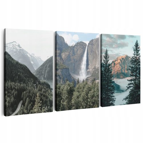 Bilder an der Wand GEMÄLDE AUF LEINWAND 150 cm **viele Motive* WANDMALEREI FÜR DAS WOHNZIMMER BERGWALD