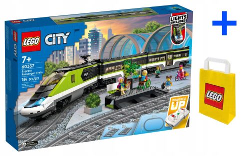  LEGO City 60337 Express-Personenzug + VP-Papiertüte LEGO 6315794 Groß