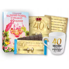    Ein einzigartiges GESCHENK zum 40. Geburtstag für eine Frau, Mutter – Tasse, Schokolade