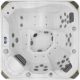 Whirlpool, Garten-Whirlpool Starres quadratisches Hydromassagebecken Mazur, 1750 l