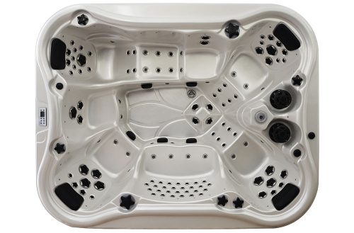 Whirlpool, Garten-Whirlpool Starres rechteckiges Hydromassagebecken, 2500 l