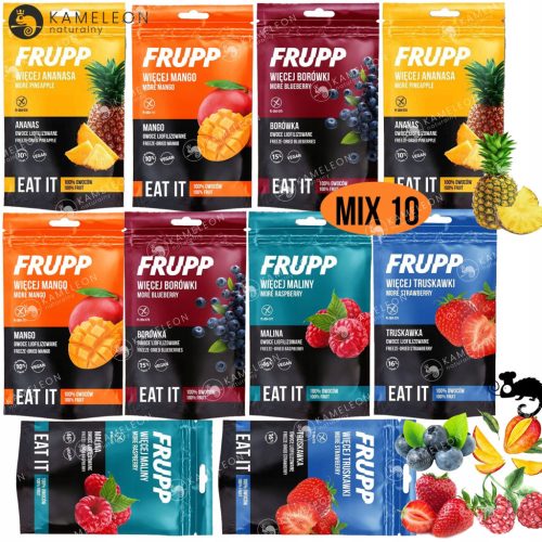 FRUPP Gefriergetrocknete Früchte Mix Set – Natürlicher Snack ohne Zusätze