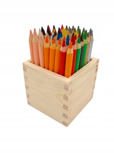  GROSSES TISCHSET 60 STIFTE + BECHER 12 FARBEN BAMBINO