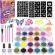  WASCHBARE GLITZER-TATTOOS STUDIO GROSSES SET 151e