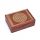  Tarotkartenbox mit eingravierter Blume des Lebens
