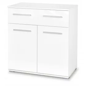  Halmar LIMA Kommode 77 x 40 x 82 cm weiß glänzend