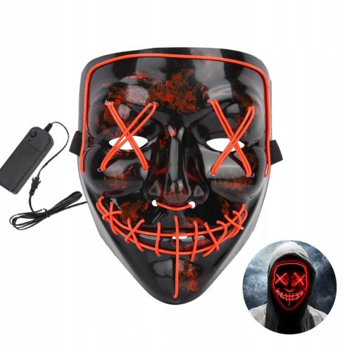  Gesichtsmaske HALLOWEEN-MASKE DISKUSSIONSBALL, mehrfarbiger Kunststoff