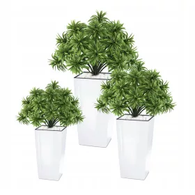    Prosperplast Blumentopf 19,5 cm x 19,5 x 37,5 cm Durchmesser 19,5 cm Kunststoff weiß + 2 weitere Produkte
