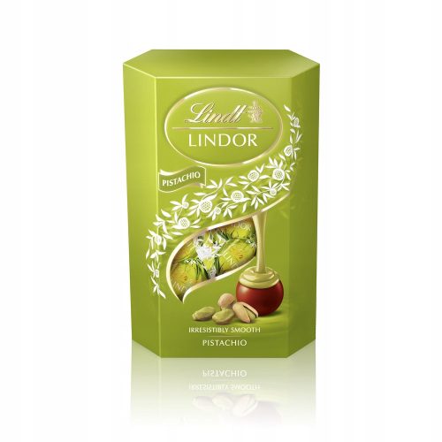 Lindt LINDOR Pralinen mit Pistazienfüllung, 200g