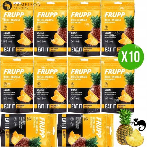 FRUPP Gefriergetrocknete Ananas 150g - Glutenfrei & Ohne Zuckerzusatz