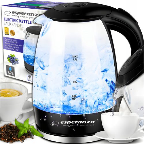  Esperanza Salto Angel Wasserkocher 2200 W 1,7 l schwarz