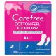  Carefree Cotton Flexiform Unparfümierte Slipeinlagen, 56 Stück