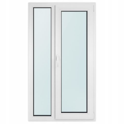 PVC-Balkonfenster 1300x2300, weiß, mit Kippfunktion