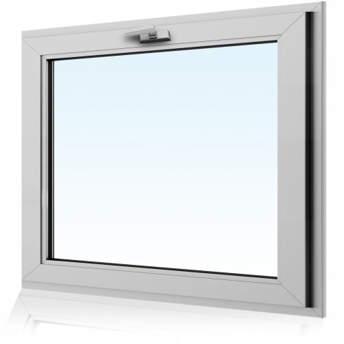WEISSES, KIPPBARES PVC-FENSTER, MASSNAHMEN FÜR JEDE ABMESSUNG
