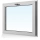 Warmweißes, neigbares PVC-Fenster – Fenster nach Maß!