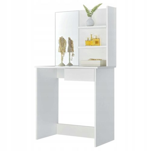  ModernHome weiß glänzender Schminktisch 75 x 141 x 40 cm