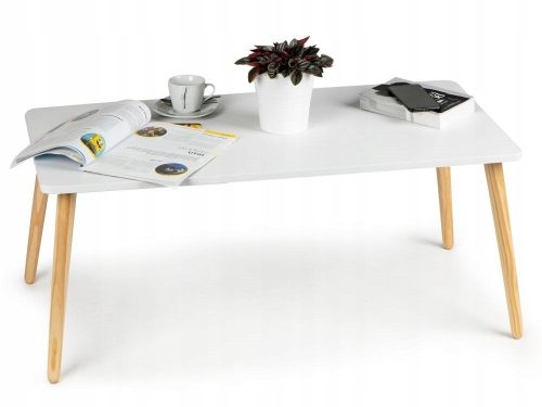  ModernHome Couchtisch Rechteckige Wohnzimmertische 103 x 53 x 42 cm weiß