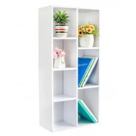  ModernHome Bücherregal Regale 50 x 106 x 24 cm weiß