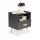  ModernHome Nachttisch 40x30x49 cm grau